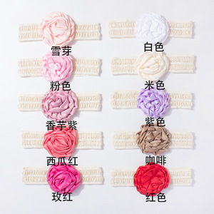 New bé ren Headband Dễ Thương Hoa bé đàn hồi fontanelle headdress Châu Âu và mỹ trẻ em phụ kiện - Product Image 6