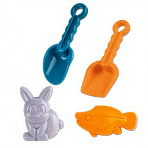 Ensemble de jouets de plage d'été pour enfants avec camion benne, moules à sable et pelles, jeux de sable en plastique pour enfants et tout-petits, cadeau - Product Image 3