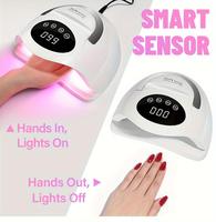 Lampu Kuku UV LED 72 Lampu dengan Sensor Otomatis, Pengering Kuku, Mesin Pengeras untuk Rumah dan Salon