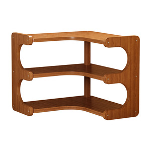 Corner Desktop <b>Shelf</b> 3 Tier Wood Storage <b>Rack</b> Multipurpose Wall Mounted Organizer for Home Office Desk Organization - Product Image 5