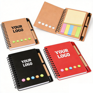 WSY042 <span class=keywords><strong>Bloc</strong></span>-notes en kraft personnalisé avec logo d'entreprise, stylo, notes adhésives, carnet imprimé, promotion, ensemble <span class=keywords><strong>bloc</strong></span>-notes et stylo personnalisé - Product Image 1