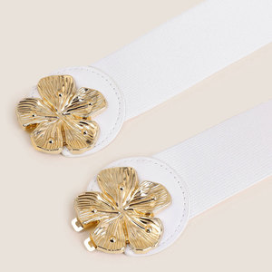 Cinturón <span class=keywords><strong>de</strong></span> Moda para <span class=keywords><strong>Mujer</strong></span>, Diseño <span class=keywords><strong>de</strong></span> Flor <span class=keywords><strong>de</strong></span> Durazno, Cinturón Elástico Delgado <span class=keywords><strong>de</strong></span> <span class=keywords><strong>Rafia</strong></span>, Cinturón <span class=keywords><strong>de</strong></span> Metal para Dama - Product Image 6