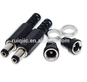 Hot bán DC Power Connector Pin 2.1x5.5 mét nữ cắm jack + Nam cắm jack ổ cắm Adapter DC-022B - Product Image 2
