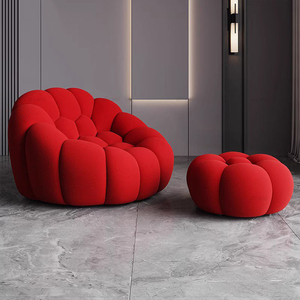 Small Apartment Football Single <b>Sofa</b> Cross-Border Compression Lazy Bubble <b>Sofa</b> Reclining Sleeping Features <b>Sponge</b> Set Included - Product Image 1