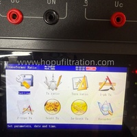 HOPU TTR Instrumento Portátil de Medición del Relación de Transformación para Transformadores de Montaje en Suelo 12V 120W Equipo de Prueba Eléctrica