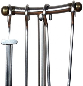 Outils <span class=keywords><strong>de</strong></span> cheminée en fer forgé noir Durable, 5 pièces, <span class=keywords><strong>pour</strong></span> <span class=keywords><strong>intérieur</strong></span> <span class=keywords><strong>de</strong></span> maison, <span class=keywords><strong>bois</strong></span> <span class=keywords><strong>de</strong></span> <span class=keywords><strong>chauffage</strong></span> - Product Image 5