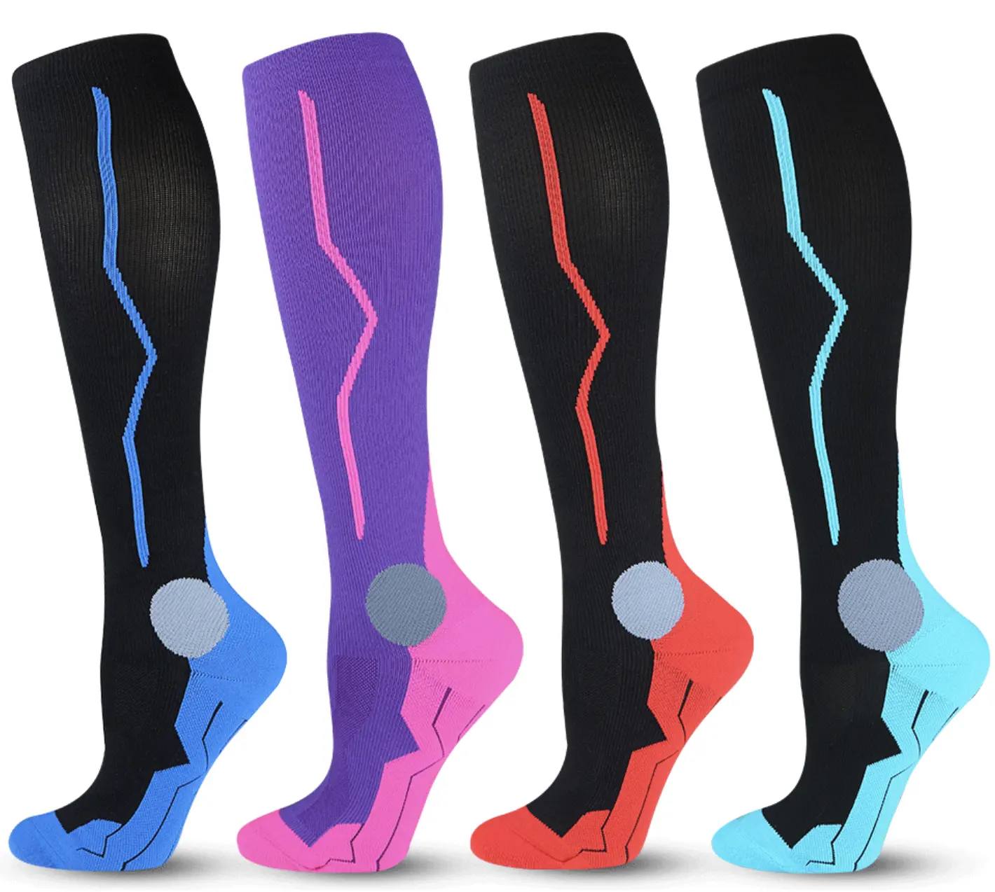 Hot sale cool hiking athletic bamboo medical compression socks