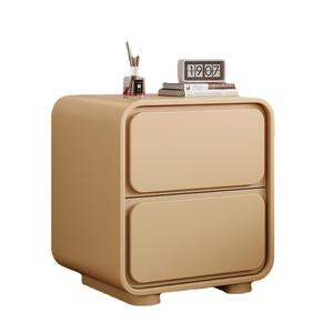 Table de <span class=keywords><strong>chevet</strong></span> en cuir et bois massif pour petites chambres à coucher Mobilier de maison simple sans installation pour une utilisation en appartement - Product Image 5