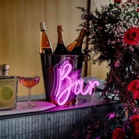 En gros, enseigne néon LED personnalisée avec logo et lettres sur mesure, éclairage décoratif pour bar, enseigne lumineuse LED 'Shop Open' télécommandée