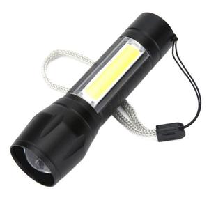 Ultra Bright 800 Lumens 5W Mini Led Cob <b>Flashlight</b> IP54 Waterproof Zoomable Portable Usb <b>Rechargeable</b> Battery Aluminum Alloy - Product Image 3