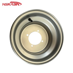 Ruedas de Repuesto de Aluminio Plateado de 10 Pulgadas Delanteras y Traseras para Motocicleta, Bicicleta de Playa, ATV, Marca KB - Product Image 5