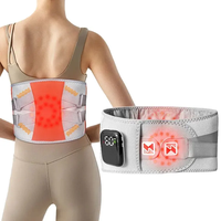 Coussinets chauffants lombaires USB Coussin chauffant pour le dos Massage par vibration pour le soulagement de la douleur au bas du dos Ceinture chauffante Support de taille chaud