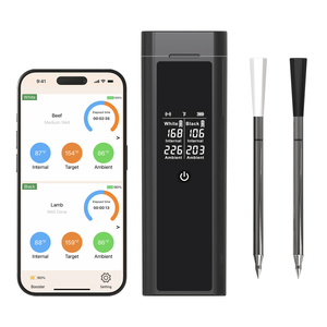Thermomètre de cuisson numérique sans fil à double sonde avec portée ultra-longue pour four de cuisine, viande, dinde, bœuf - Product Image 1