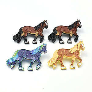Hochwertige Pferde-Reversnadeln ohne Mindestbestellmenge – Hersteller von Cartoon-Ansteckern/Runden Kundenspezifischen Emaille-Pins - Product Image 6