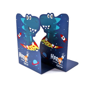 <span class=keywords><strong>Sujetalibros</strong></span> Resistentes FOSKA, Cuerpo de Metal, Diseño de Dinosaurio, Bonito Soporte para Libros para Decorar Librerías, Oficinas o Habitaciones <span class=keywords><strong>Infantiles</strong></span> - Product Image 1