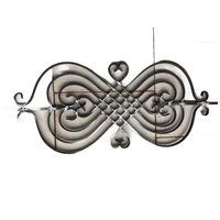 Elegante Arte Metálico para Pared, Decoración Moderna y Elegante para el Hogar, Accesorios de Hierro Forjado y Hierro Fundido, Resistentes al Agua y Ecológicos para Portones