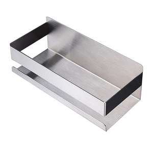 304 stainless steel self adhesive shower shelf bathroom shower caddy bath storage shelf brushed