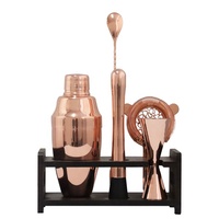 Ensemble de shakers à cocktails classiques professionnels en acier inoxydable, de haute qualité, réutilisables, durables, écologiques, emballage en boîte cadeau, outils de bar