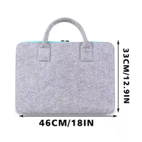 17.3 ''Portable ordinateur portable sacs universel feutre ordinateur portable double fermeture éclair sac de transport couverture tablette étui Latops accessoires