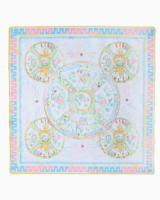 Tapis de Mahjong Américain Pliable de Luxe SUPER GAME, Motif Pastel Famille Rose, Antidérapant en Néoprène par OM Mahjong Mat