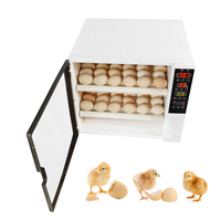 Incubateur d'œufs de volaille entièrement automatique à double tension 220v 12v de haute qualité à prix avantageux pour poulets, cailles, autruches, canards, oies - Nouveau