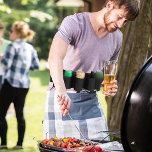 Bolsas para Almacenamiento de Alimentos, Cinturón Porta Botellas de Cerveza, Porta Latas de Bebidas, Bolsa Ajustable para la Cintura con Capacidad para 6 Latas - Product Image 3