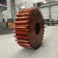 Engranaje Cónico Grande de Acero, Mecanizado por CNC, Alta Precisión, Tolerancia de 0.01mm, Certificado ISO9001, Engranaje Industrial para Secador Rotatorio