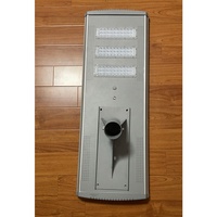 Lampu Jalan LED tenaga surya terintegrasi semua dalam satu luar ruangan 80w-120w baterai Lithium desain baru dengan lampu aluminium bodi IP65
