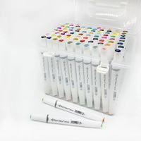 OEM&ODM Nouveau Coffret Cadeau de Marqueurs à Double Pointe à Base d'Alcool, Ensemble de 80 Couleurs