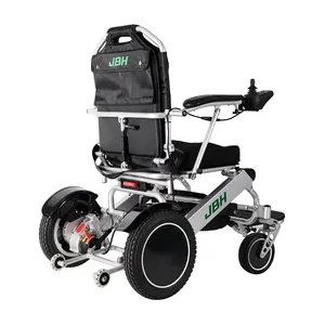 JBH – fauteuil roulant électrique pliable, fauteuil roulant motorisé Portable, approuvé par la compagnie aérienne, 500W, moteurs puissants, fauteuil roulant léger