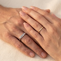 Bague ouverte en argent sterling S925 avec feuille sculptée, plaqué bicolore vintage, alliance de luxe pour couple, homme, femme, amoureux, cadeau d'anniversaire