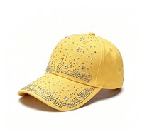 Topi Baseball Bertabur Rhinestone Motif Langit Berbintang, Dapat Disesuaikan dalam Berbagai Warna