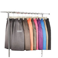 Shorts de survêtement personnalisés pour hommes, 100% coton tricoté, taille mi-haute, respirants, style plage, hip-hop, avec bords bruts et impression en relief