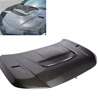 Capot moteur en fibre de carbone véritable style VRS pour Honda Civic 11e génération 2022-24, capot ventilé en fibre de carbone FE1 2, kit carrosserie performance