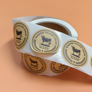 Wholesale <b>Roll</b> Decorative Label Stickers <b>Self</b> <b>Adhesive</b> Decor Stickers For Box And Gift Decoration - Product Image 2