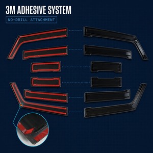 Parapioggia per Finestrini Jimny 5 Porte, Visiera Antipioggia in Acrilico, Installazione Non Distruttiva con Adesivo 3M - Product Image 4