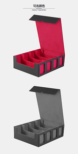 กล่องเก็บการ์ดเกม PU แบบถอดได้ หน้าต่างแสดงผล 4 แถว ความจุมากกว่า 2400 ช่อง เหมาะสำหรับการ์ดเกมสาม<span class=keywords><strong>ก๊ก</strong></span> - Product Image 5