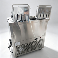 Machine à glaces et bâtonnets glacés à double moule, nouveau design, refroidissement par air