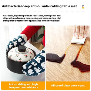 Handmade phong cách hiện đại rõ ràng PVC Khăn trải bàn chất lượng cao tùy chỉnh in cuộn để sử dụng nhà - Product Image 6