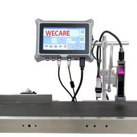 Imprimante jet d'encre en ligne WECARE 7 pouces pour le marquage des dates de péremption sur les bouteilles en plastique, machine de codage jet d'encre TIJ en ligne