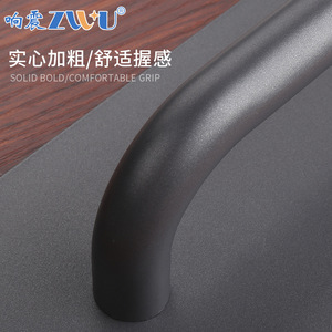 Poignée de porte coulissante en acier inoxydable Resonance, finition brossée, montage en surface, pour porte en bois, taille personnalisée - Product Image 5