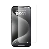 Protecteur d'écran anti-rayures pour iPhone 16 Pro, verre trempé transparent HD 9H pour téléphone portable, iPhone 15 14 13 12 Pro Max Plus