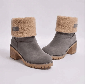 HO sepatu bot pendek wol kebesaran, tren musim dingin - Product Image 4