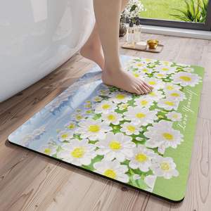 Haute qualité 3D Floral diatomite motif Super-absorbant anti-dérapant <span class=keywords><strong>tapis</strong></span> <span class=keywords><strong>de</strong></span> bain séchage rapide <span class=keywords><strong>tapis</strong></span> <span class=keywords><strong>de</strong></span> salle <span class=keywords><strong>de</strong></span> bain <span class=keywords><strong>tapis</strong></span> vente chaude - Product Image 6