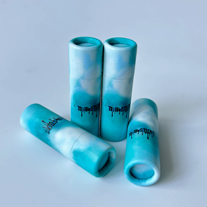 Tubo de cartón respetuoso con el medio ambiente personalizado hecho a mano, bálsamo labial cilíndrico reciclable, maquillaje, cosméticos, embalaje de tubo de lápiz labial de plástico - Product Image 2