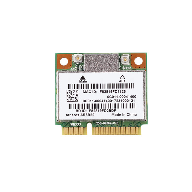 Dual Band Atheros AR5B22 300Mbps Wireless WLAN Mini Pci-E Wifi Card AR5B22 Adapter
