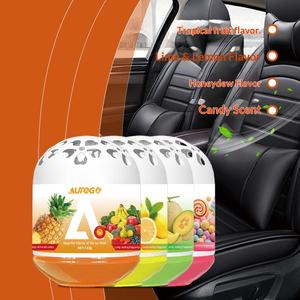 Diffuseur de parfum pour voiture en plastique <span class=keywords><strong>AUTOGO</strong></span>, parfum de fruits, rafraîchissant, aromathérapie, bactériostatique, désodorisant, ornement pour siège, maison et voiture, double usage - Product Image 3