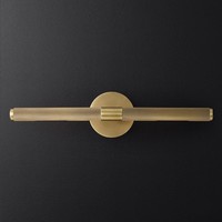 Miroir de salle de bain en laiton de luxe, applique murale, luminaire frontal, éclairage au-dessus du miroir, applique murale décorative, éclairage LED pour tableau
