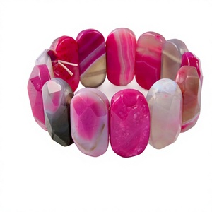 Bracelets en résine d'agate violette de haute qualité, faits à la main, colorés, fantaisie, vintage, élégants, bijoux unisexes, cadeaux pour mariages et fêtes - Product Image 2