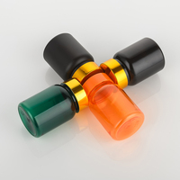 Bouteilles en plastique PET noir givré de 80 cc de qualité alimentaire pour bonbons, pilules et médicaments, avec bouchon plaqué